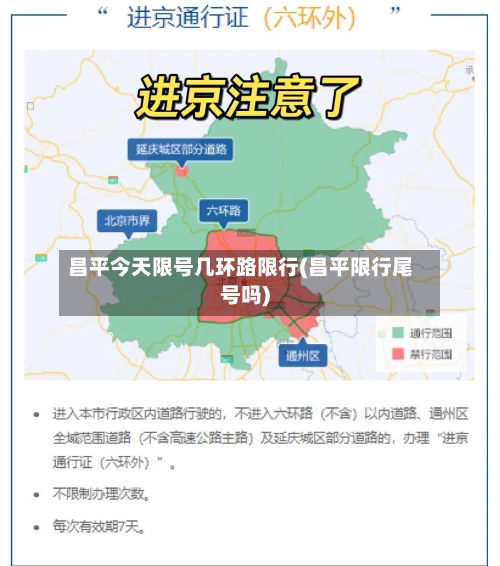 昌平今天限号几环路限行(昌平限行尾号吗)