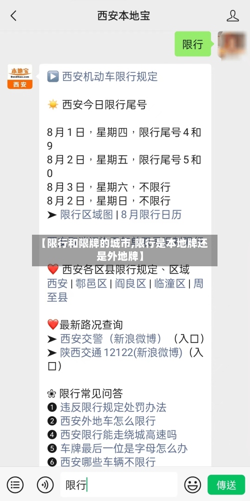 【限行和限牌的城市,限行是本地牌还是外地牌】-第2张图片