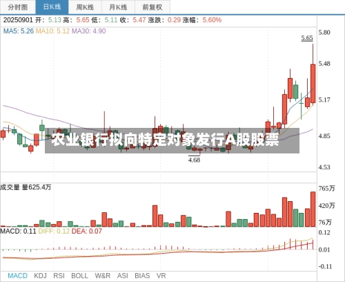 农业银行拟向特定对象发行A股股票