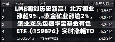 LME铜创历史新高！北方铜业涨超9%，紫金矿业涨逾2%	，铜业龙头包揽华宝基金有色ETF（159876）实时涨幅TOP5-第2张图片
