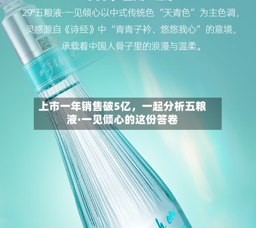 上市一年销售破5亿，一起分析五粮液·一见倾心的这份答卷-第1张图片
