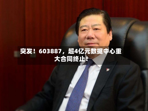 突发！603887，超4亿元数据中心重大合同终止！