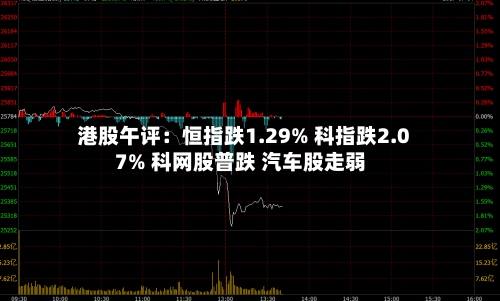 港股午评：恒指跌1.29% 科指跌2.07% 科网股普跌 汽车股走弱-第1张图片