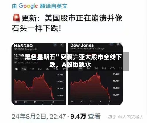 “黑色星期五”突袭，亚太股市全线下跌，A股也跳水