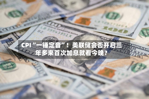 CPI“一锤定音”！美联储会否开启三年多来首次加息就看今晚？-第2张图片