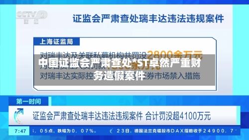 中国证监会严肃查处*ST卓然严重财务造假案件