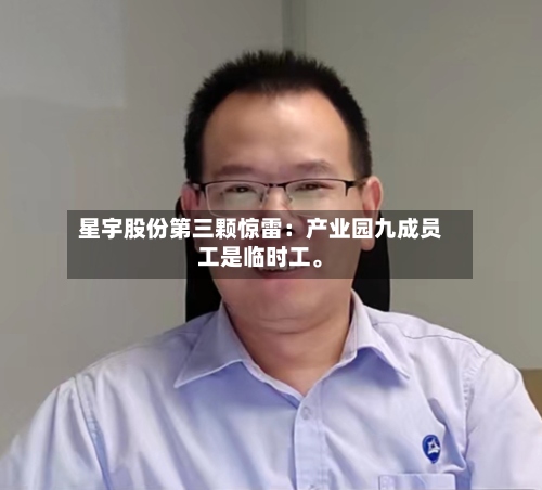 星宇股份第三颗惊雷：产业园九成员工是临时工。-第2张图片