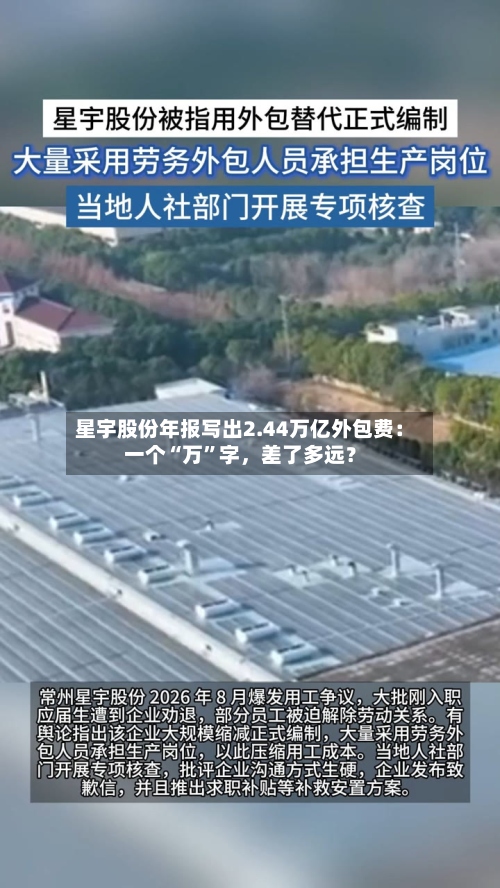 星宇股份年报写出2.44万亿外包费：一个“万”字，差了多远？