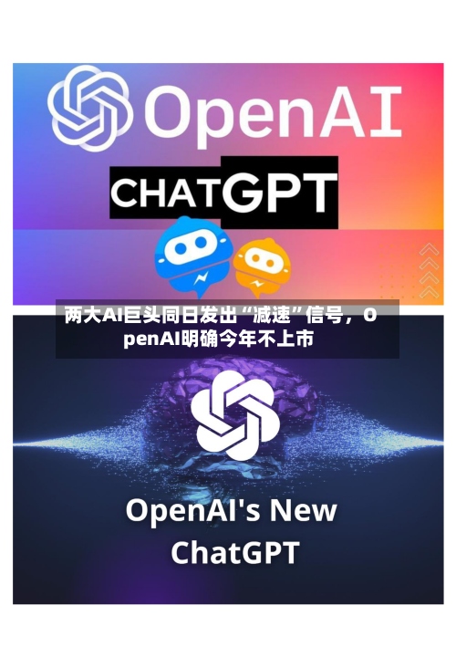两大AI巨头同日发出“减速”信号，OpenAI明确今年不上市