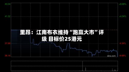 里昂：江南布衣维持“跑赢大市”评级 目标价25港元-第3张图片