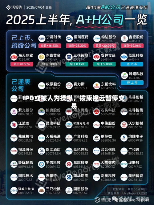IPO或被人为操纵，拨康视云暂停交易-第2张图片