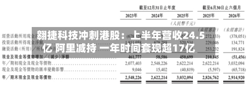 翱捷科技冲刺港股：上半年营收24.5亿 阿里减持 一年时间套现超17亿-第3张图片