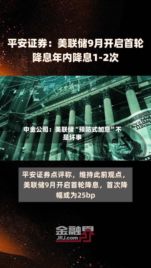 中金公司：美联储“预防式加息”不是坏事-第1张图片