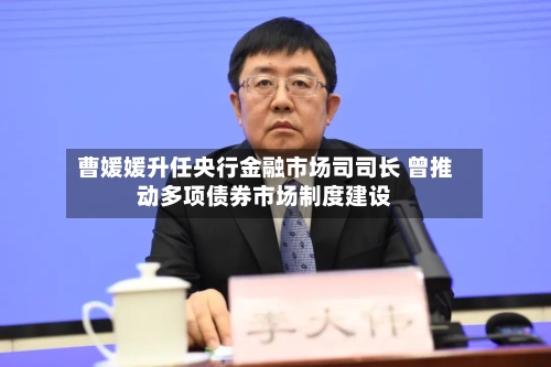 曹媛媛升任央行金融市场司司长 曾推动多项债券市场制度建设-第2张图片