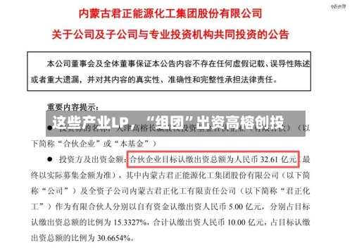 这些产业LP，“组团”出资高榕创投