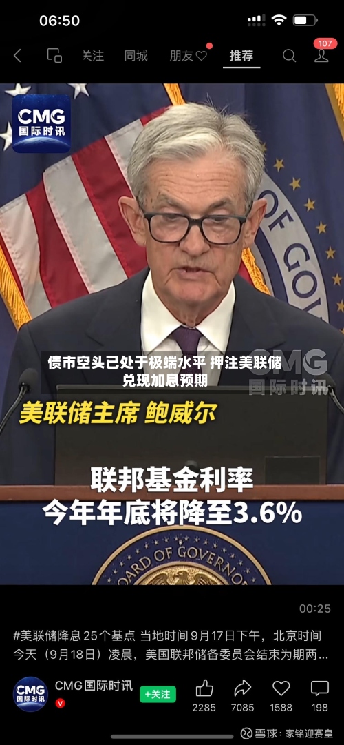 债市空头已处于极端水平 押注美联储兑现加息预期-第2张图片