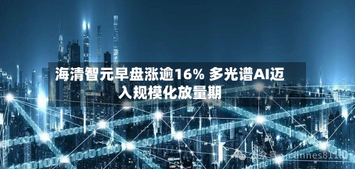 海清智元早盘涨逾16% 多光谱AI迈入规模化放量期-第1张图片