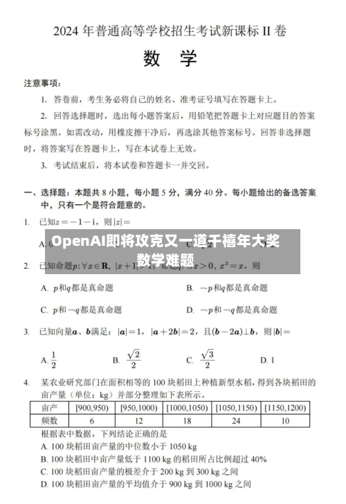 OpenAI即将攻克又一道千禧年大奖数学难题-第1张图片