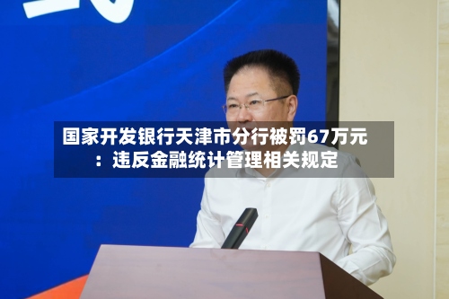 国家开发银行天津市分行被罚67万元：违反金融统计管理相关规定
