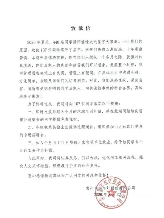 星宇股份第三颗惊雷：产业园九成员工是临时工。